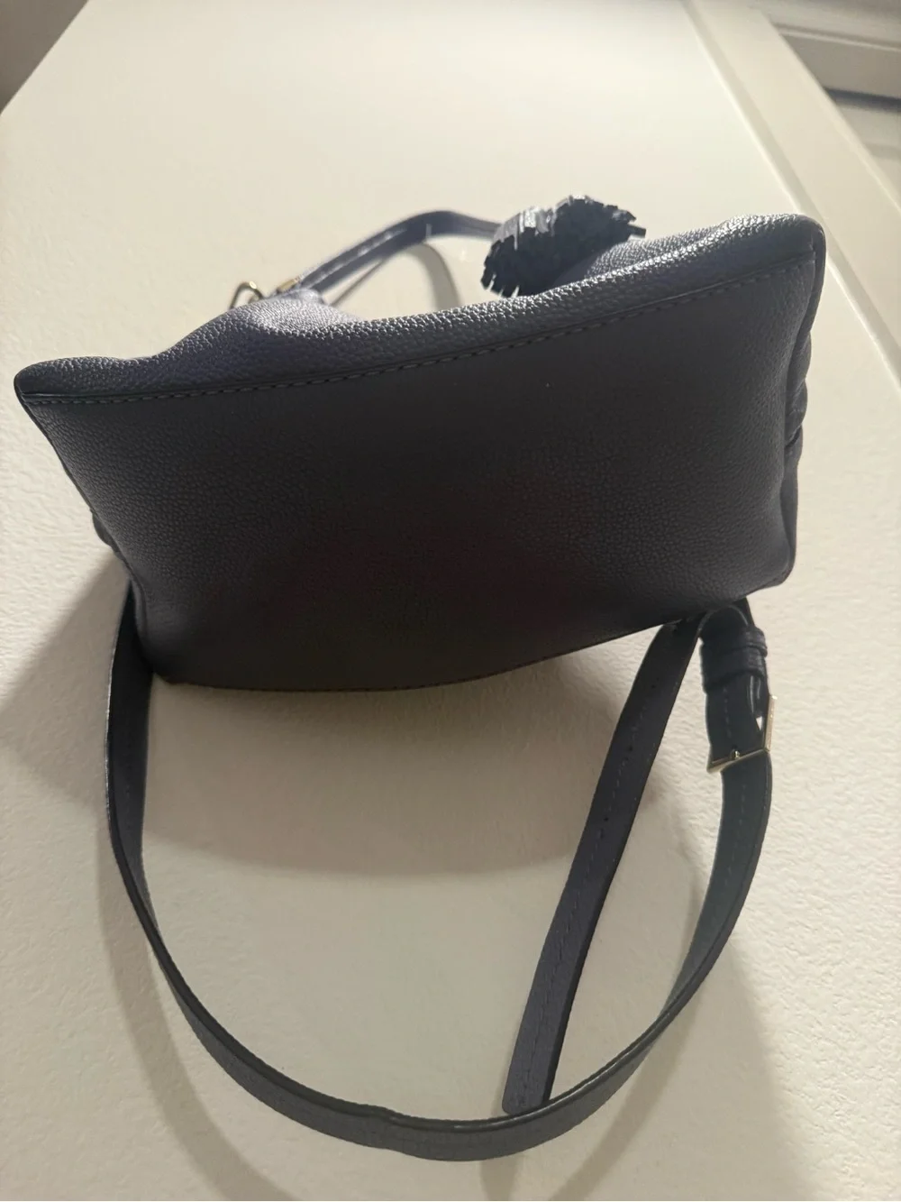 Kate Spade Pebbled Leather Hobo Shoulder Crossbody Bag Blue